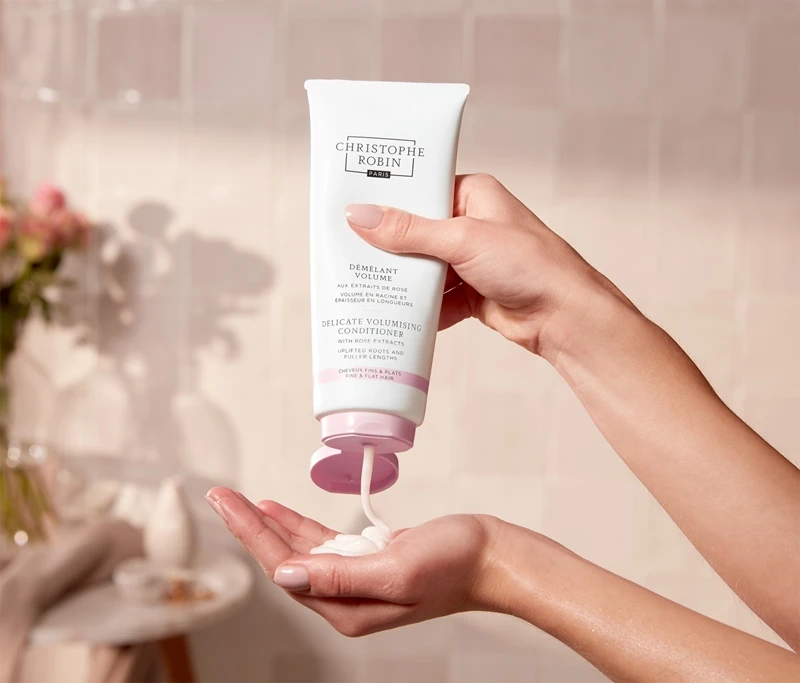 Christophe Robin Delicate Volumizing Conditioner With Rose Extracts 4 Christophe Robin Delicate Volumizing Conditioner With Rose Extracts – Image 4