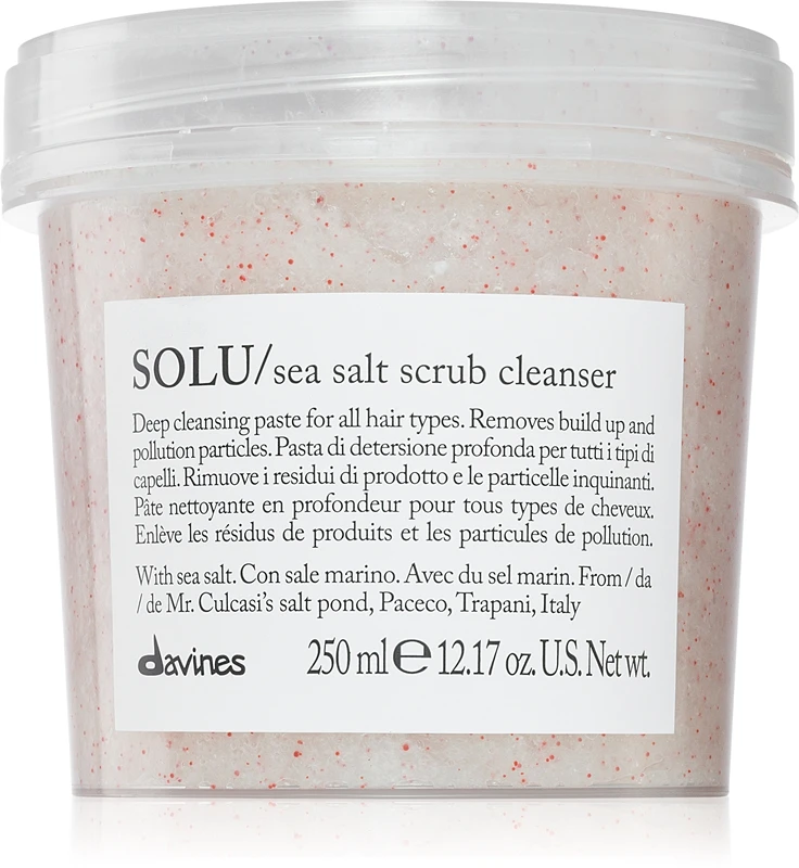 Davines Essential Haircare SOLU Sea Salt Scrub Cleanser 1 Davines Essential Haircare SOLU Sea Salt Scrub Cleanser