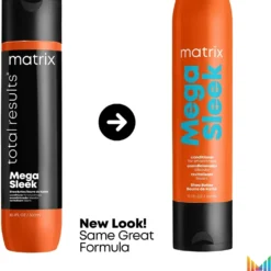 Matrix Mega Sleek 9 Matrix Mega Sleek -Kérastase Soldes matrix mega sleek apres shampoing pour cheveux indisciplines et frisottis 1